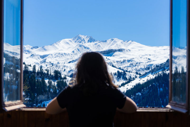 Vue de la salle à manger sur le Cret du Rey…